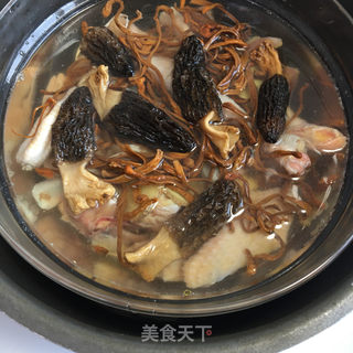 #菌菇煲草鸡的做法图解6