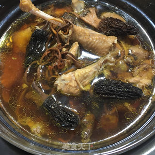 #菌菇煲草鸡的做法图解9