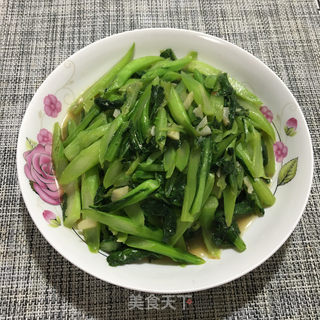 蒜蓉蚝油菜芯的做法步骤：8