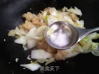 #鱼鳔烧大白菜的做法图解9
