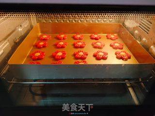 送你一朵小红花曲奇饼干的做法步骤:14