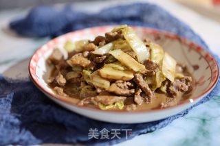 牛肉炒白菜的做法步骤：7