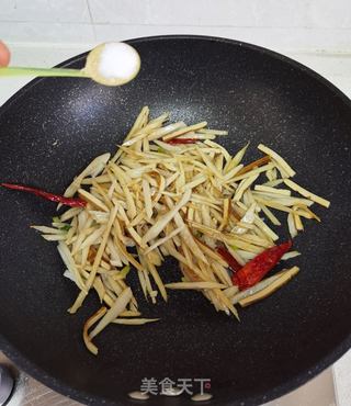 莲藕炒豆干的做法步骤:8