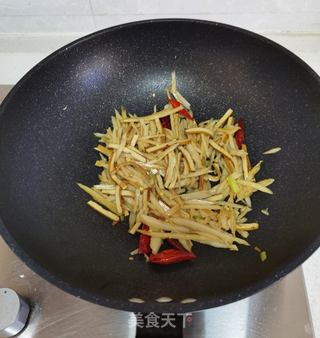 莲藕炒豆干的做法步骤:9