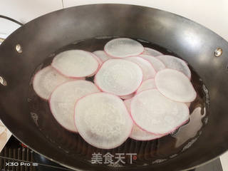 花开富贵(萝卜蒸肉)的做法步骤:3