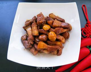栗子红烧肉的做法步骤:7