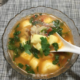 蘑菇豆腐汤的做法步骤：13