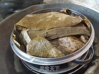 荷叶粉蒸肉的做法步骤:14