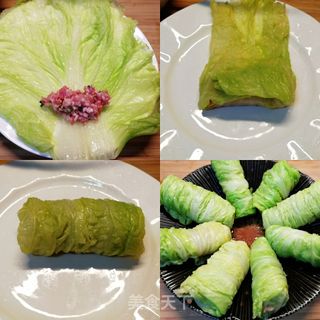年夜饭新年菜(23)金钩蚝油白菜卷的做法步骤:3