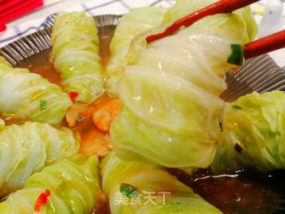 年夜饭新年菜(23)金钩蚝油白菜卷的做法步骤:8