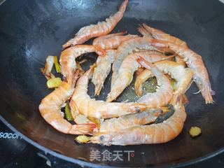 富贵花开靠大虾的做法步骤:5