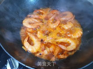 富贵花开靠大虾的做法步骤:8