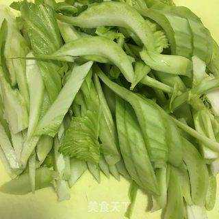 蒜片炒芥菜的做法步骤：2