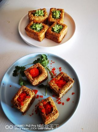 油炸网红豆腐被我吃出了新高度的做法步骤:11