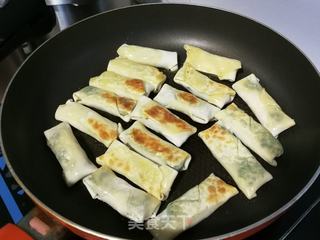 虾仁荠菜春卷的做法步骤:12
