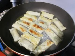 虾仁荠菜春卷的做法步骤:13