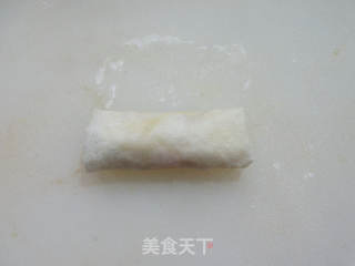 素馅春卷的做法步骤：13