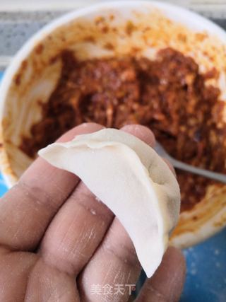 泡菜猪肉馅饺子的做法步骤:10