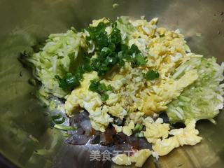 西葫虾仁烫面蒸饺的做法步骤:10
