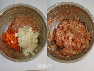 山药胡萝卜糯米肉圆子❤️粘糯香软,健脾开胃的做法步骤:4