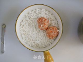 山药胡萝卜糯米肉圆子❤️粘糯香软,健脾开胃的做法步骤:5