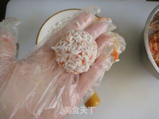 山药胡萝卜糯米肉圆子❤️粘糯香软,健脾开胃的做法步骤:6