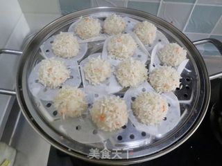 山药胡萝卜糯米肉圆子❤️粘糯香软,健脾开胃的做法步骤:8