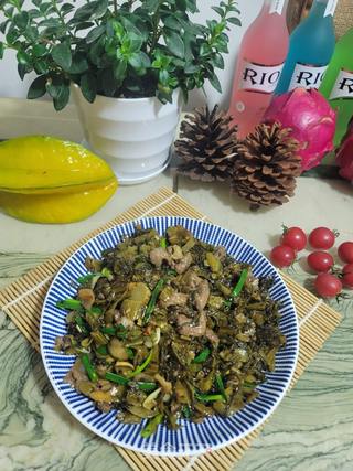 牛肉炒酸菜的做法步骤:12