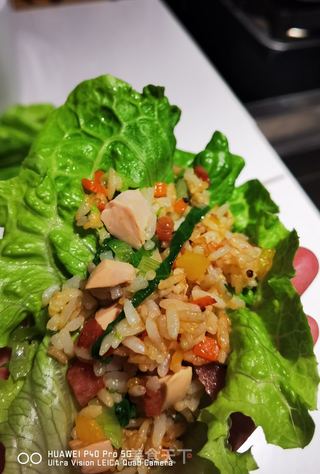 用烤海鸭蛋做的什锦炒饭,你没试过吧?的做法步骤:10