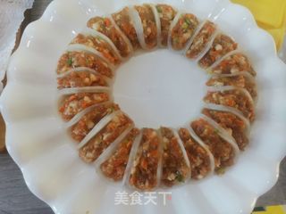 蒸蒸日上酿萝卜夹的做法步骤:8