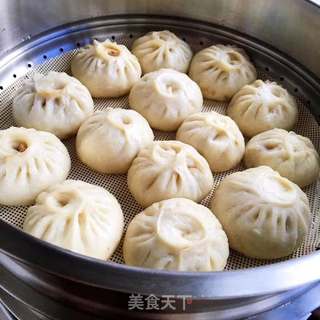 大葱萝卜羊肉包的做法步骤:11