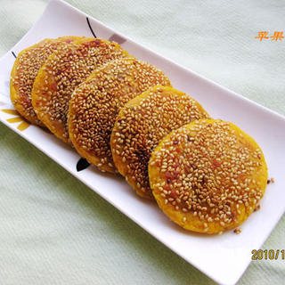 南瓜黑芝麻饼