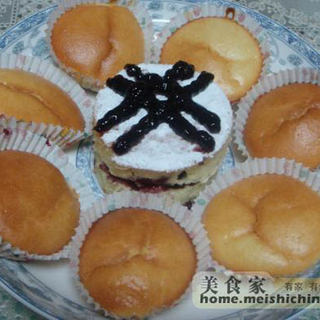 香草蓝莓提子蛋糕