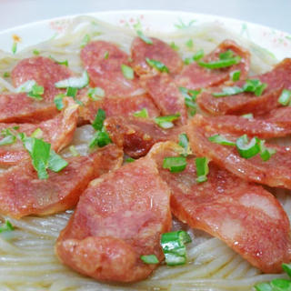 腊肉蒸粉条