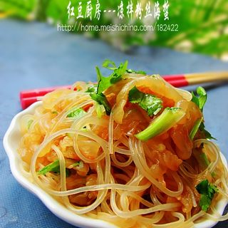 【夏日小凉菜】---凉拌粉丝海蜇