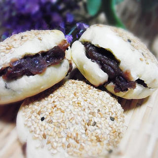 豆馅烧饼----蛤蟆吐蜜