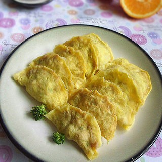 【健康无油版的黄金饺子】自制鲜肉蛋饺