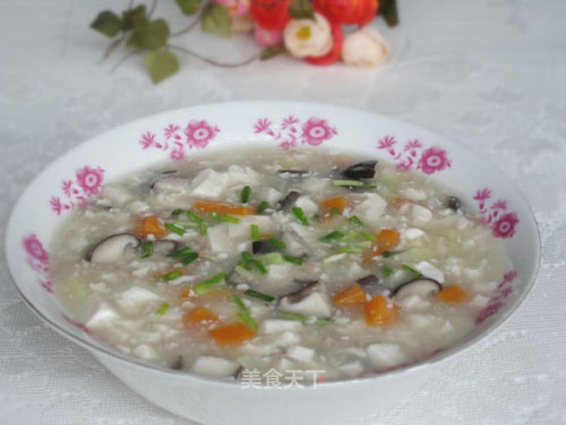香菇肉糜豆腐羹