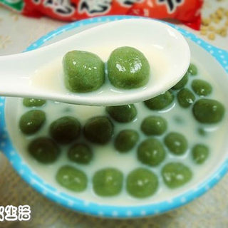 豆浆抹茶汤圆