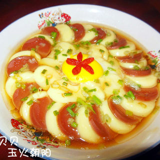 玉子豆腐蒸火腿