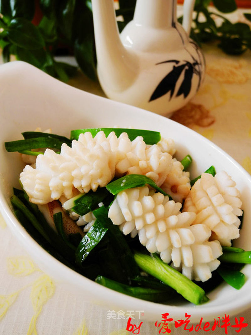 韭香鱿鱼卷