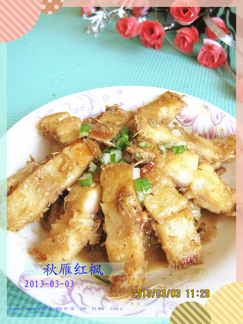 煎焖咸舌头鱼