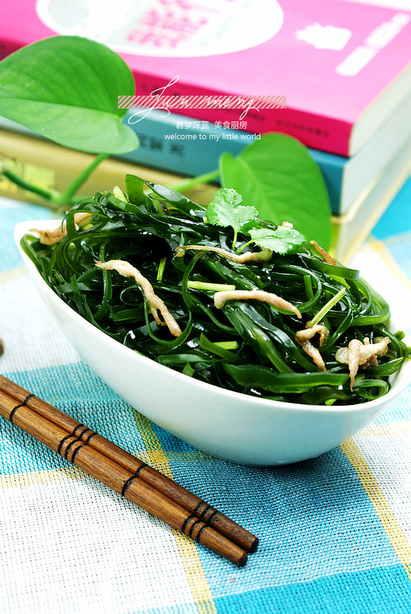 夏虫冬藻养生菜-----肉丝炒小海带