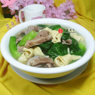 豆结青菜肉骨汤