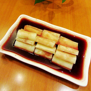 杨梅汁蒸铁棍山药