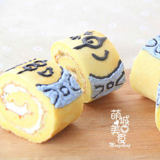 小黄人蛋糕卷