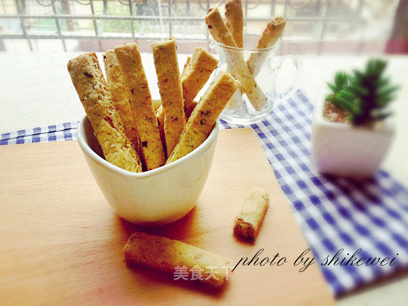 海苔肉松咸酥饼干条