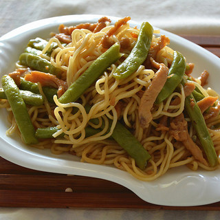 鸡丝豆角焖面