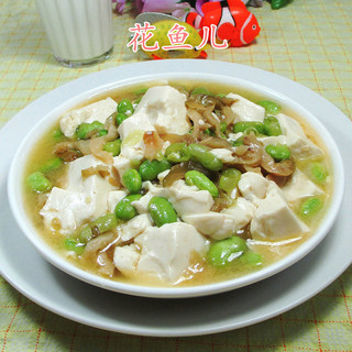 榨菜丝毛豆豆腐