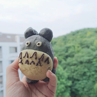 #柏翠大赛#龙猫红豆菠萝包